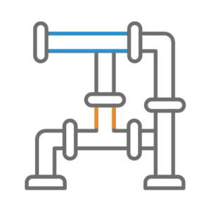 commercial drains - a drainage company - pipes icon