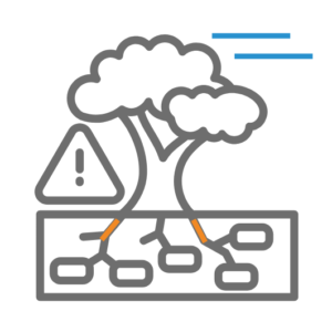 Tree root cutting - a drainage company - tree root icon