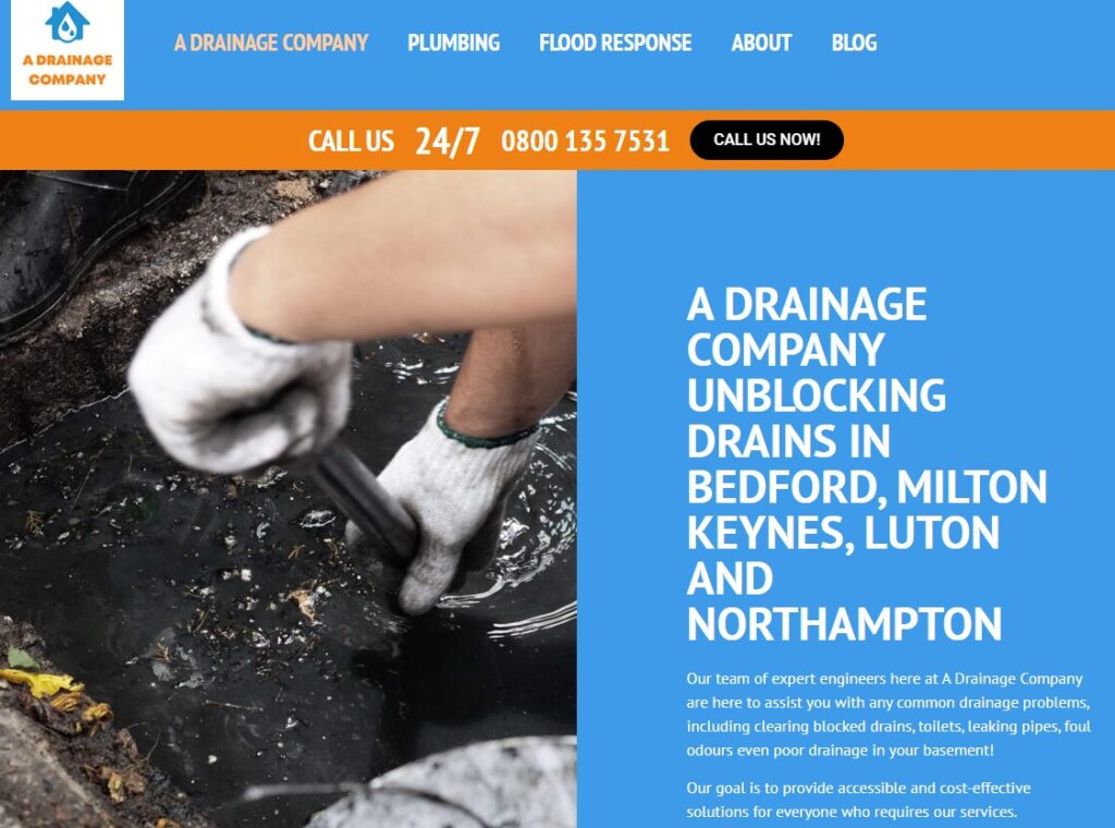 A Drainage Company unblocking drains in bEDFORD, MILTON KEYNES, LUTON and northampton